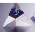 Lucite 3 Sided Pyramid Award (4 3/4"x4 1/4"x4 1/4")